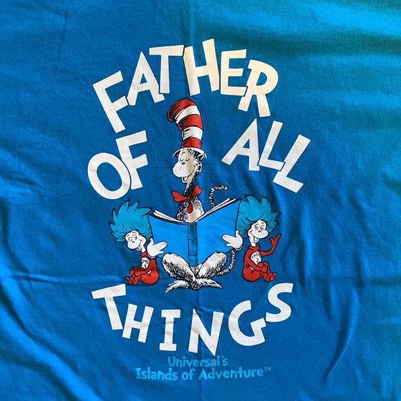 Blue Universal Studios “Father of all Things” large t-shirt - Picture 2 of 4